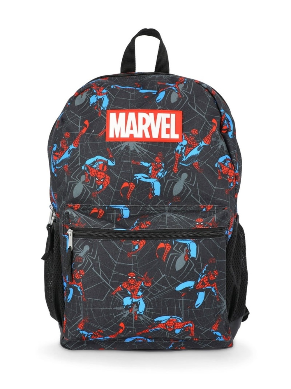 Marvel Black, Red & Blue Spider-Man Graphic Backpack for Boys W